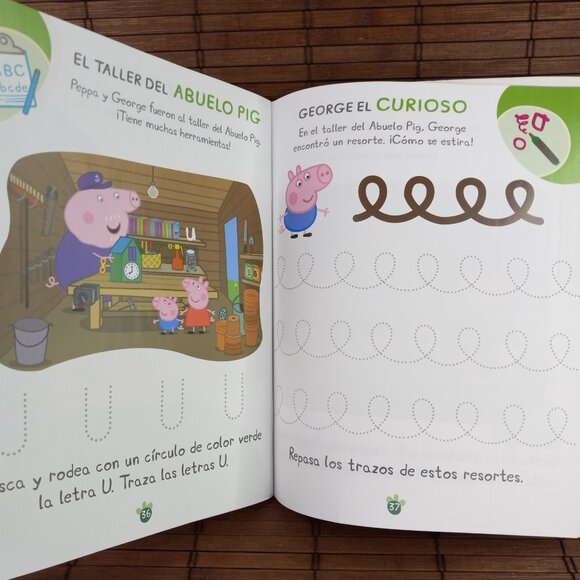 A Jugar Con Peppa Libro De Actividades 4 Años Con Stickers Recortables Divertido - Picture 6 of 7